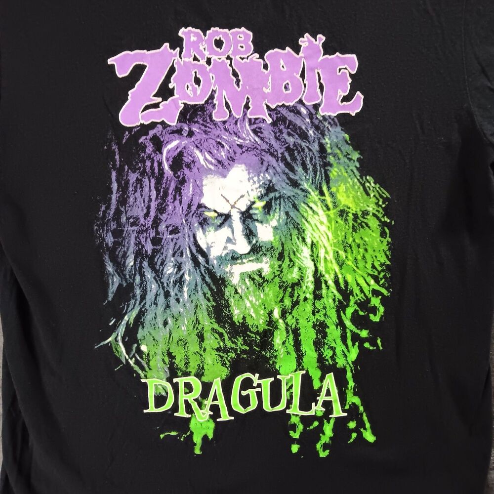 Rob Zombie Dragula Mens T Shirt Large Heavy Metal Hard Rock Band Goth Gothic Emo